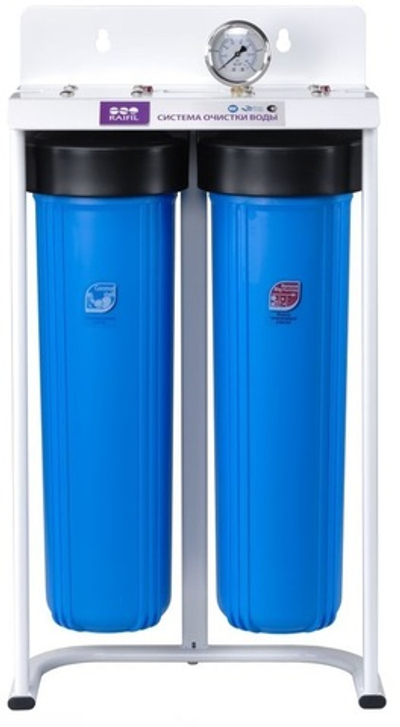 Водоочиститель RAIFIL PU908B2-BK1-S-G 20ВВ 1" (2 ступени)