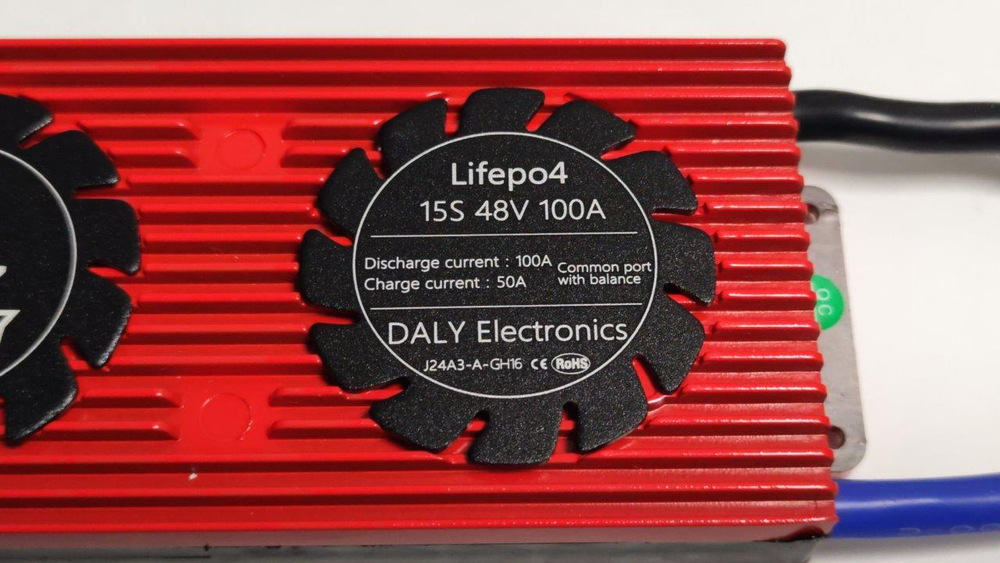 Плата контроля BMS LiFePO4 15S 48V 100A