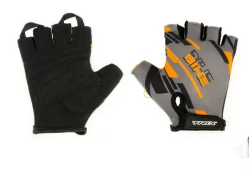 Перчатки TRIX nw  мужские, XL, коротк. пальцы, гелев. вставки, дышащая лайкра/искусств. замша, оранжево-серые