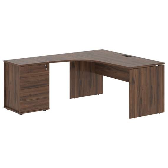 Стол эргономичный с тумбой EDCET 1518(L)  1560х1880х750 EDIS