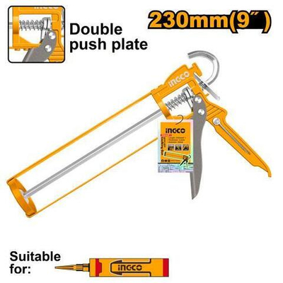 Скелетный пистолет для герметика 230х2,2мм SUPER INGCO HCG1409