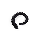 Фигурка змеи, змея игрушка антистресс "шипастая", чёрная, 32 см.