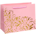 Пакет подарочный «Блестящий орнамент» 23*18*10 см, микс