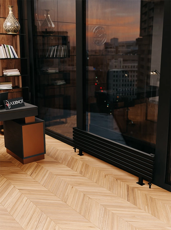 Axxinot Fortalla ZN 800 - напольный трубчатый радиатор шириной 800 мм