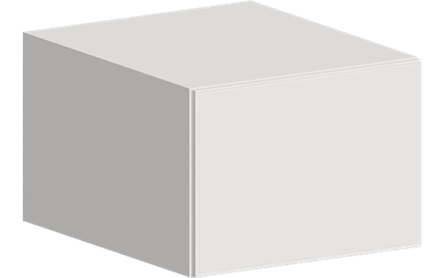 Кухня Модуль ШВГ 510 Графит / Белый Софт