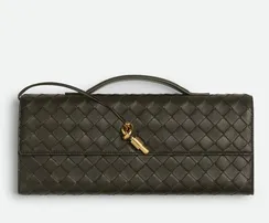 Клатч Bottega Veneta Andiamo Тёмно-коричневый