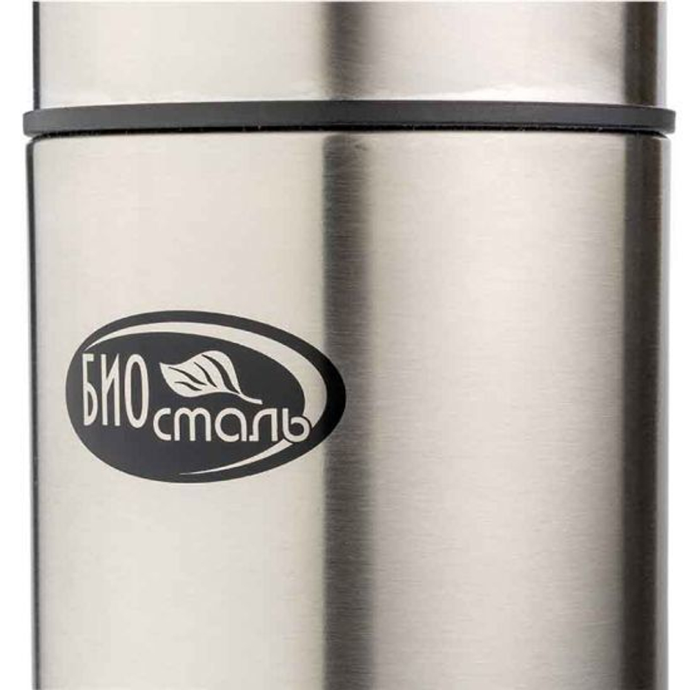 Термос для еды Biostal (1 литр) в чехле, стальной