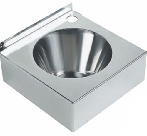 Раковина настенная квадратная нерж. сталь NOFER 13041.B глянцевый