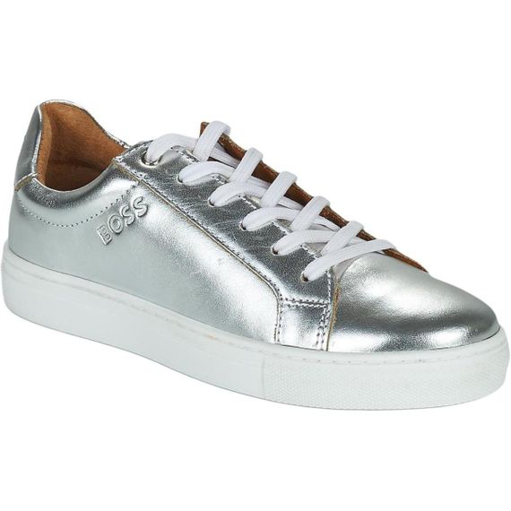 Hugo Boss Leather Low-Top 'Silver'