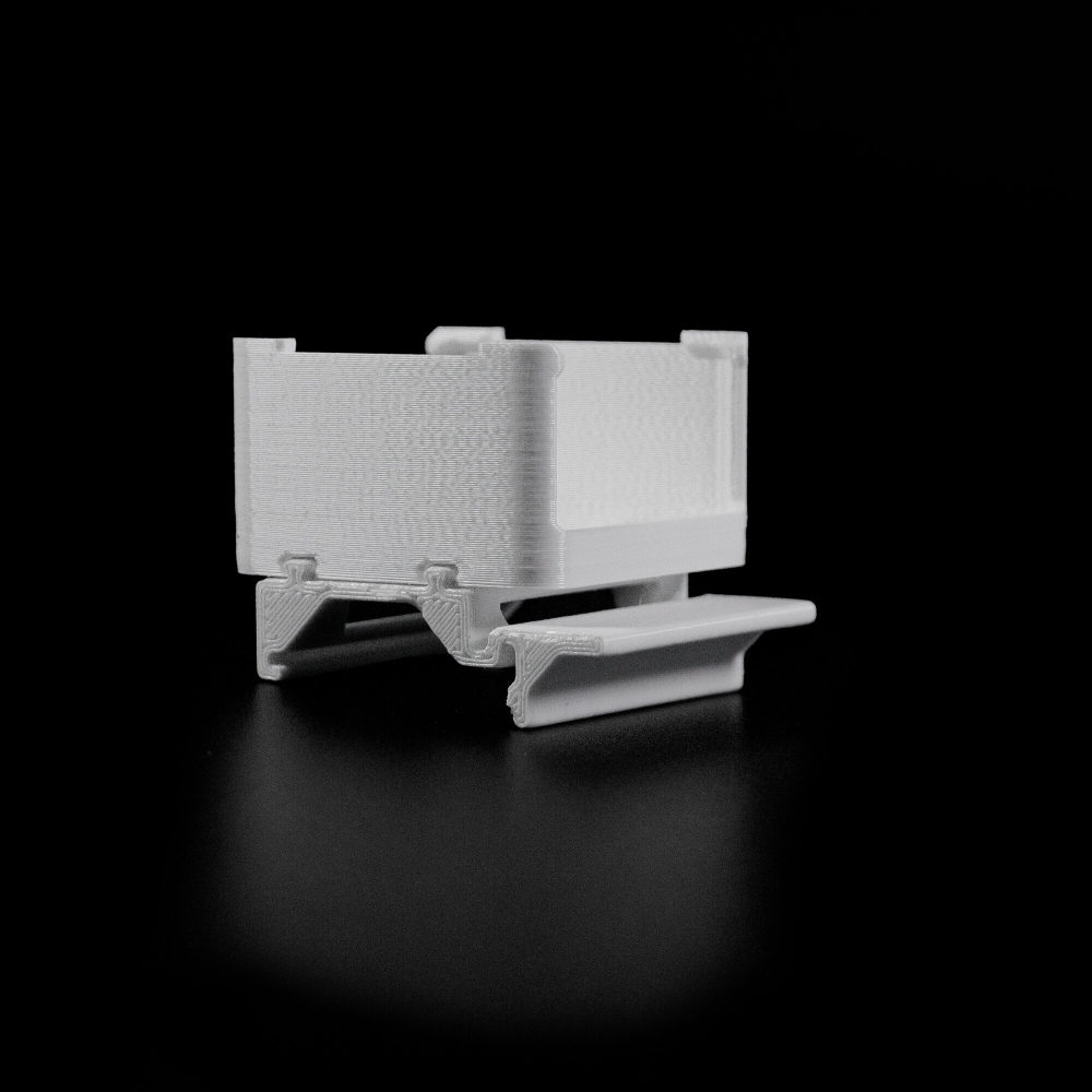 Набор 2 шт. Крепление для одноканального реле Aqara на DIN-рейку, 3D печать, белое