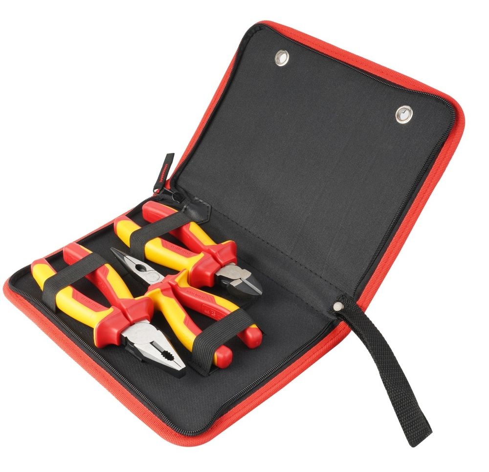 TOLSEN (TTV83103) Набор пассатижей и бокорезов диэлектрических, 3 предмета, в футляре на молнии