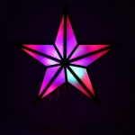 Фигура светодиодная ЗВЕЗДА ДЛЯ ЁЛКИ «Золотой кант» 10 ламп LED, 15 см. RG/RB