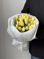 Букет из 25 лимонного тюльпана-S