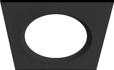 LED панель PRACTIC квадрат чёрная, 9W, 4200К, 680Лм, 120*90*35 мм, 40 шт/кор