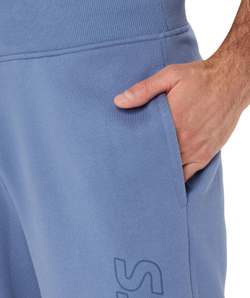 Мужские теннисные штаны Asics Logo Sweatpant - небесный