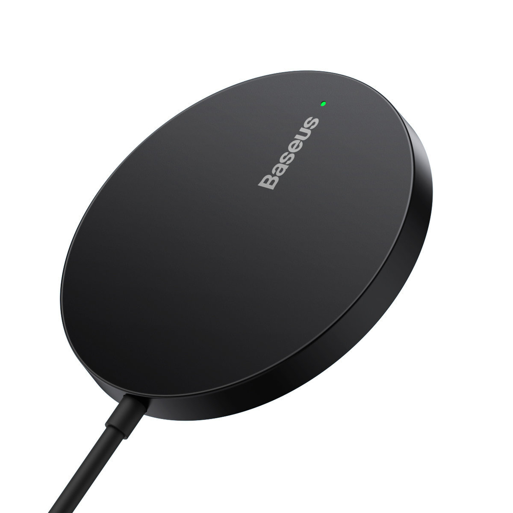 Беспроводная зарядка Baseus Simple Mini3 Magnetic Wireless Charger Qi 15W (MagSafe) - Black