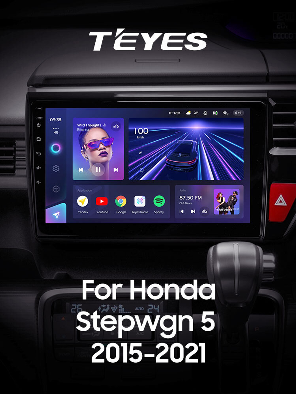 Teyes CC3 9" для Honda Stepwgn 5 2015-2021 (прав)
