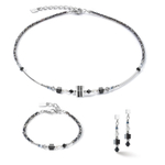 Серьги Coeur de Lion Black-Silver 4355/21-1317