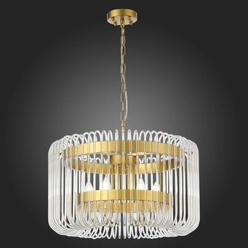 SL1228.203.06 Люстра подвесная ST-Luce Золотистый/Прозрачный E14 6*40W GROSSETO