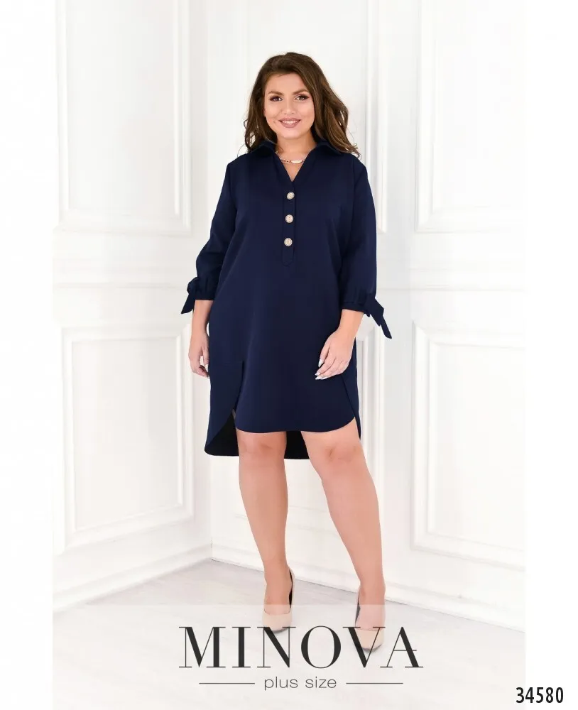Платье 3127Б-синий Minova