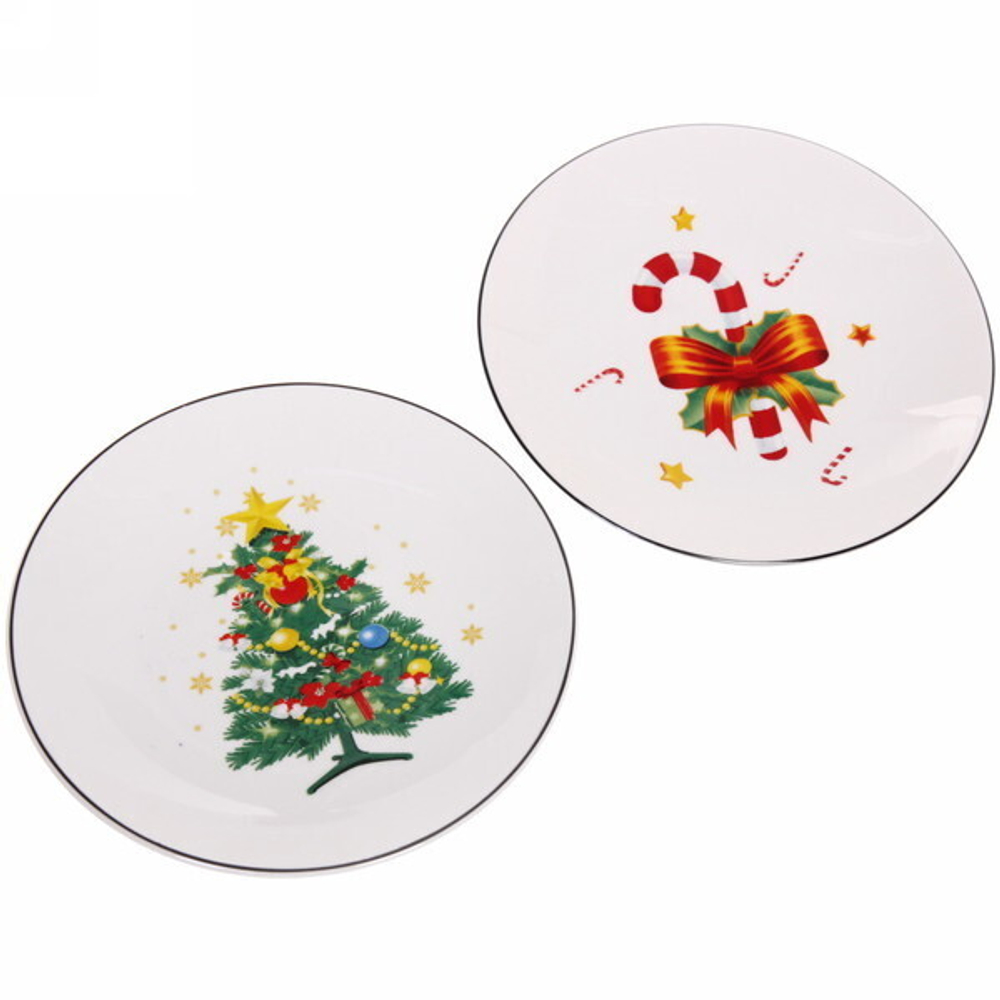 Тарелка керамическая «Новогодний микс» 17,5*2см