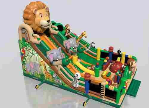 Коммерческий надувной батут «Дикая саванна» 14×9×9 м