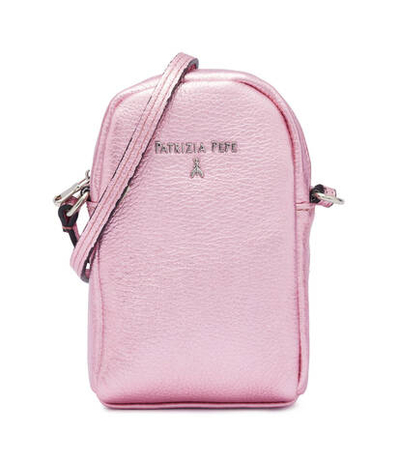 Кожаная сумка через плечо Patrizia Pepe - розовый(7B0009 L001)