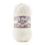 Пряжа Alize (Ализе) Bella 100 / уп.5 мот. по 100 г, 360м, 062 молочный A