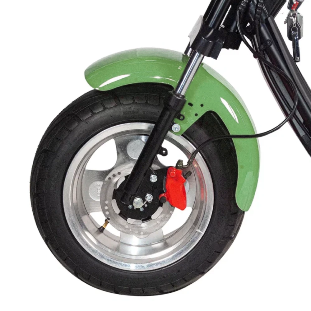 Электроскутер Minako Rex Citycoco 2000w двухколесный зеленый