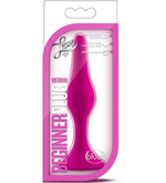 Розовая анальная пробка Beginner Plug Medium - 10,8 см. (Цвет: розовый)