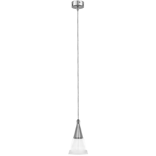 757019 Люстра CONE 1х40W GU10 ХРОМ/ПРОЗРАЧНО-МАТОВЫЙ