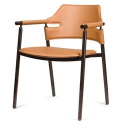 Стул с подлокотниками Suite, коричневый