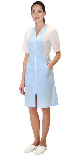 Халат женский "Сириус-Алиса" (голубой/белый)