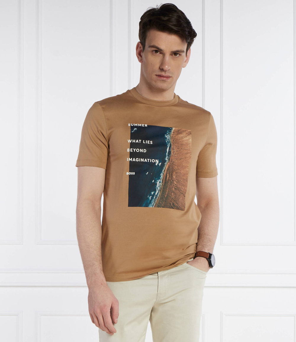 Футболка TIburt BOSS BLACK - светло-коричневый(50512132)