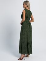 Платье Твой образ макси (черно-зеленое) П16108-12М LT Collection