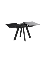 Стол кухонный Черный муар мрамор 120(160)х80х76 см