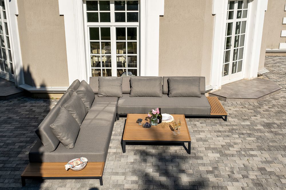 "Амальфи" трансформирующаяся лаунж-зона из алюминия, цвет графит