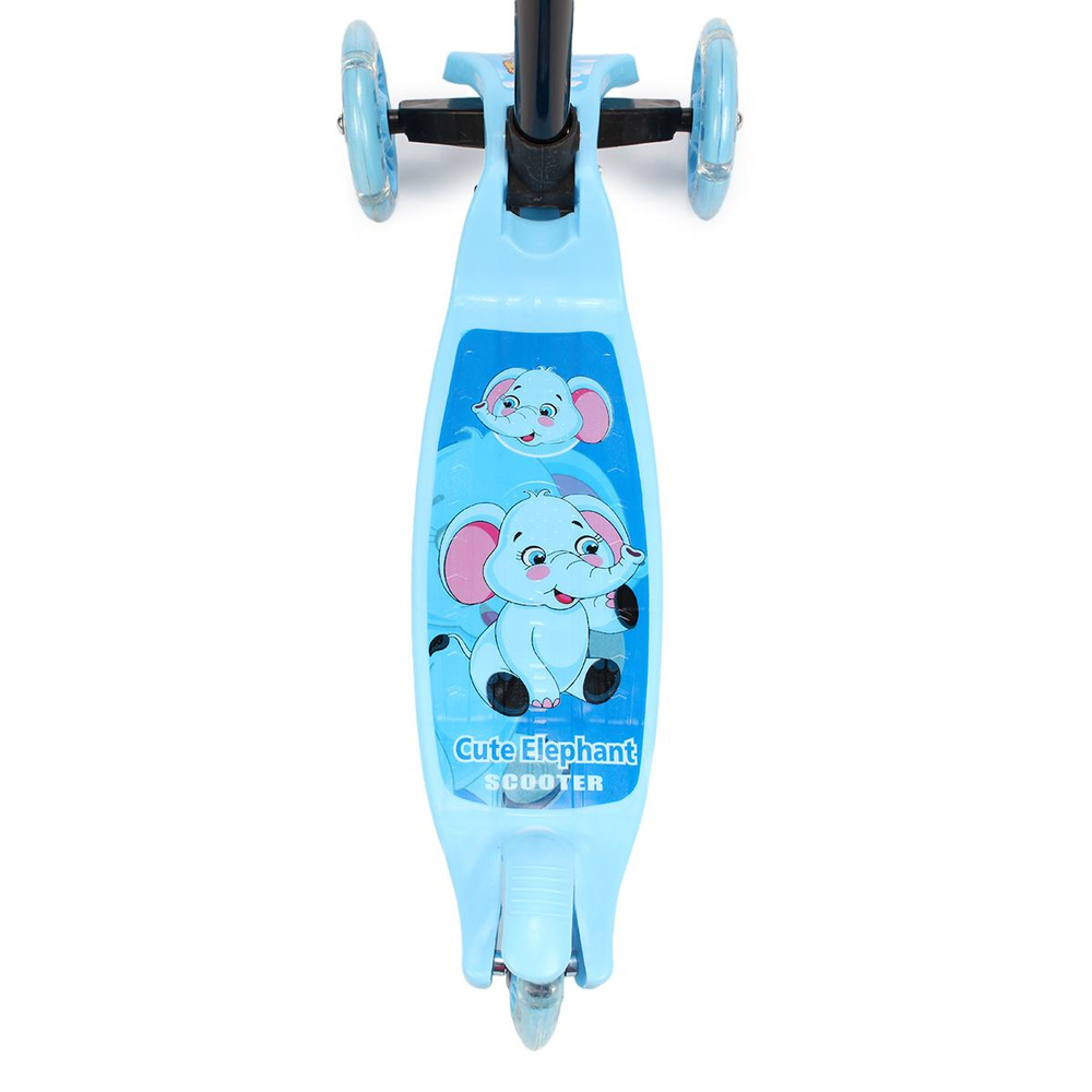 Кикборд эконом самокат детский 3 х колесный, со светом