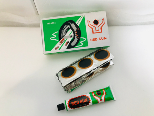 Латки для камер велосипеда набор из 36 штук + клей