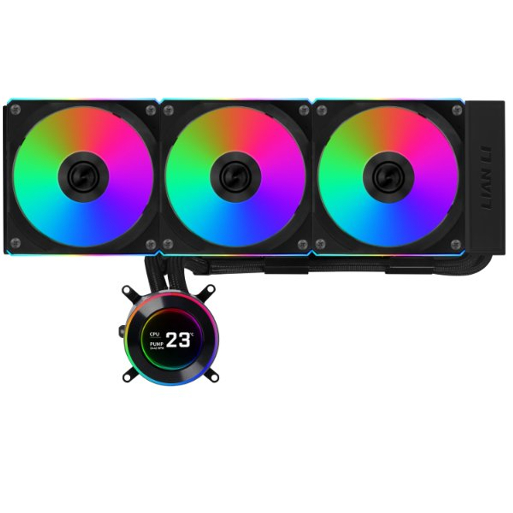 Водяное охлаждение для CPU Lian Li Hydroshift lI LCD-C 360CL 3x120mm Black G89.GHS2LCD36RB.00