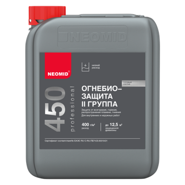 Неомид 450 - 2 группа тонированный огнебиозащитный состав