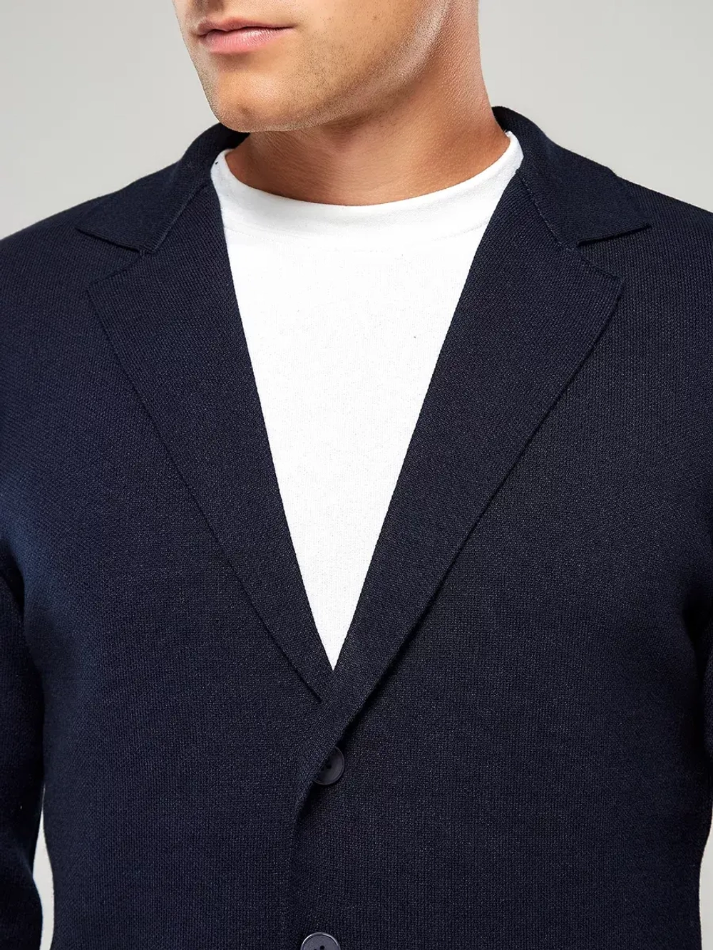 Пиджак вязаный