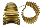 Серьги Golden Oval Lines