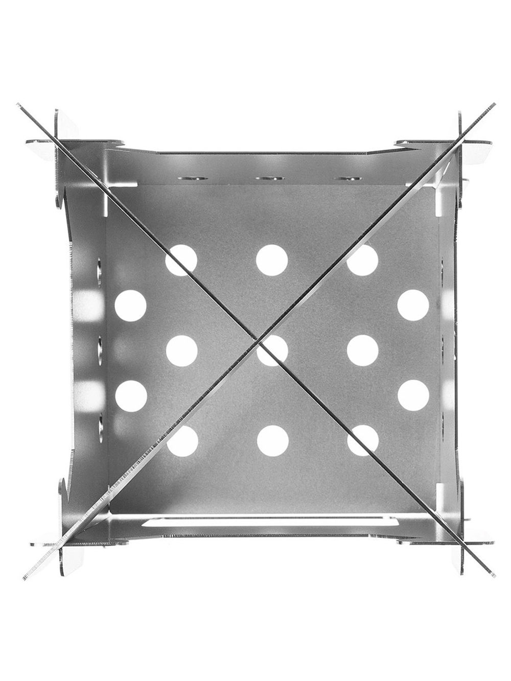 Печь-щепочница складная Helios ПМ-07, 195х195х250мм, сталь 1,5мм (T-HS-PM-07)