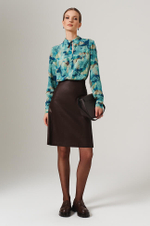 4864 Юбка женская (шоколадный)