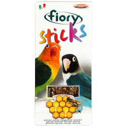 Fiory Sticks 2х60 г - палочки для средних попугаев с медом