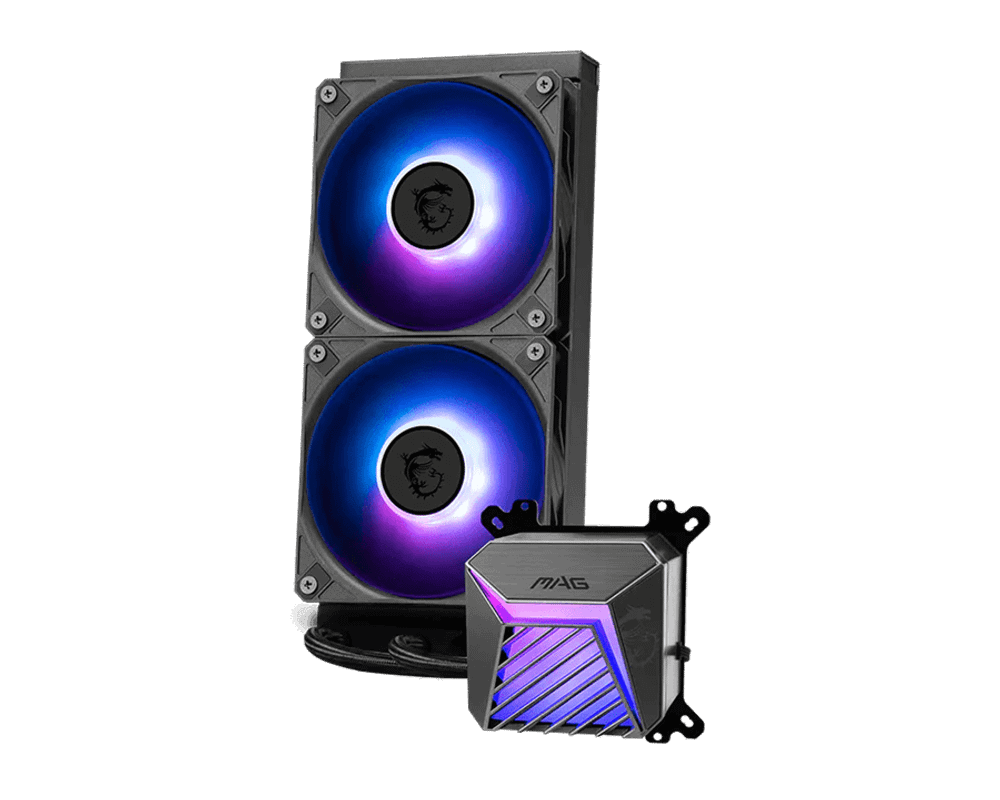 Водяное охлаждение для CPU MAG CORELIQUID A15 240 Socket Intel/AMD, ARGB, Fan 2x120см Черный