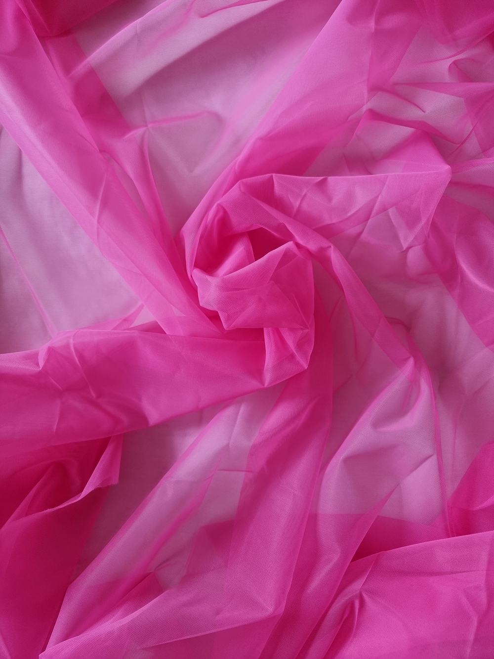 Сетка неэластичная корсетная ярко-розовая (отрез 20*25 см)