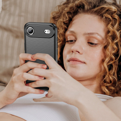 Чехол с дизайном в стиле карбон на iPhone Air, мягкий отклик кнопок, серия Carbon от Caseport