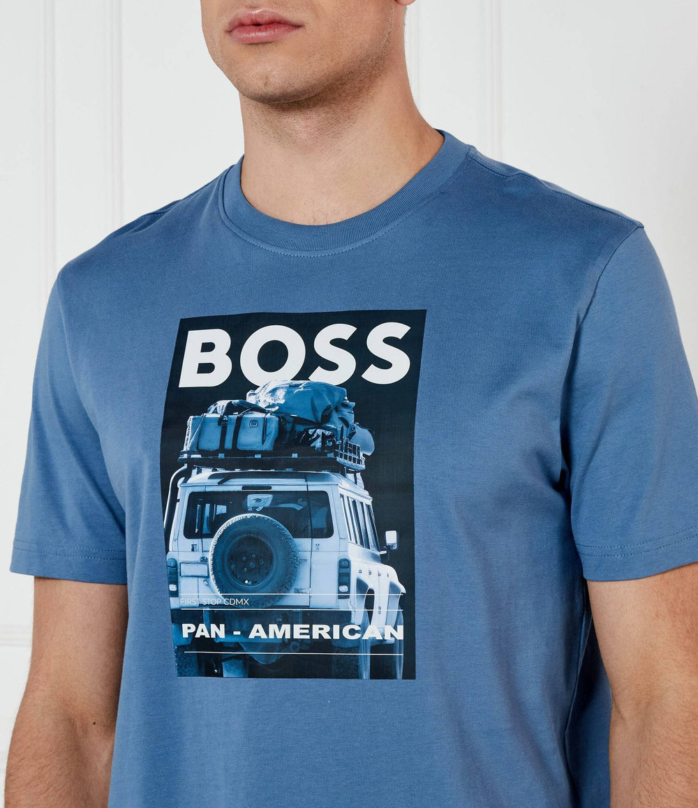 Футболка Te_mextour BOSS ORANGE - голубой(50535079)